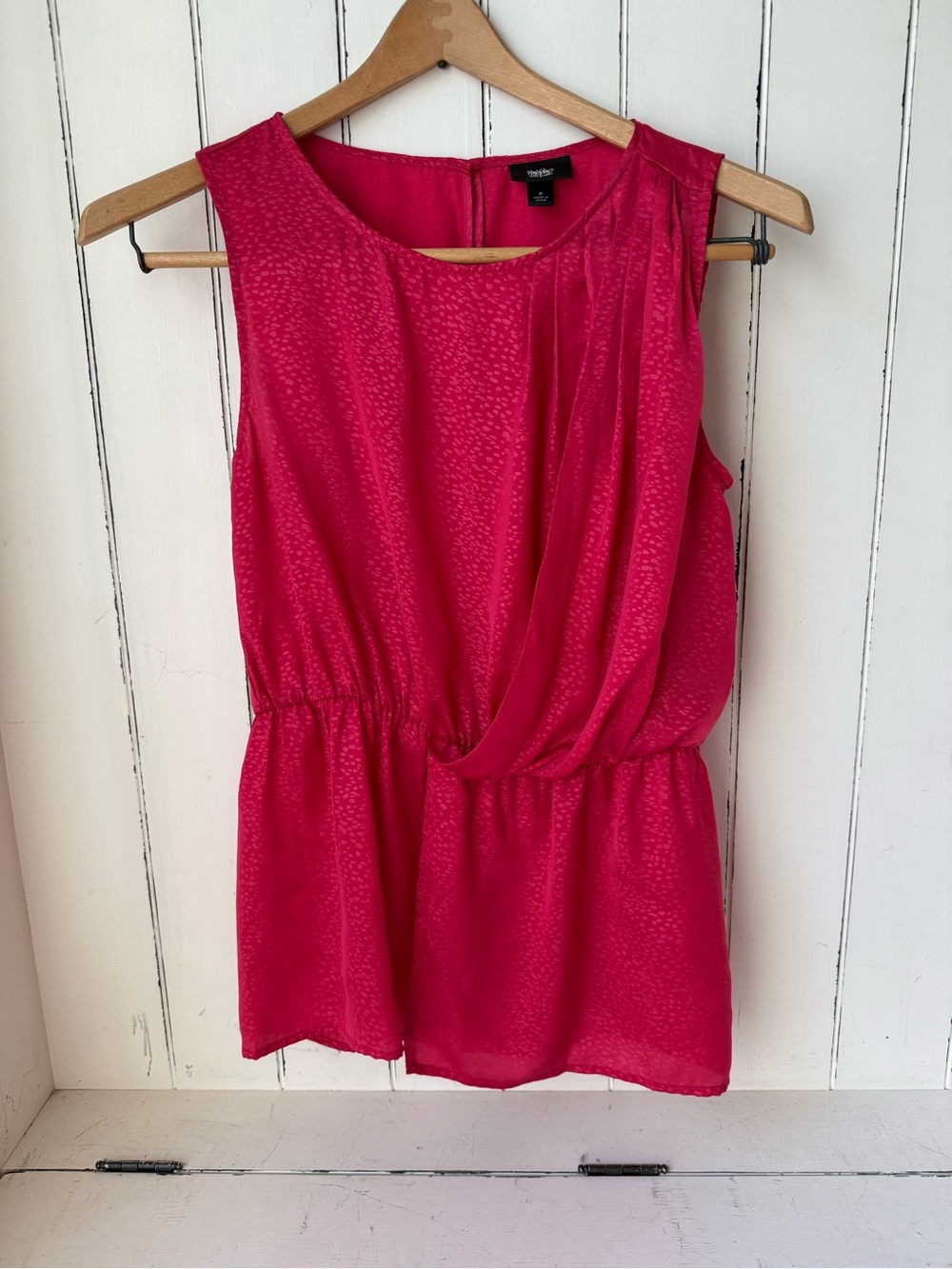 Mossimo Pink Cinch Waist Blouse